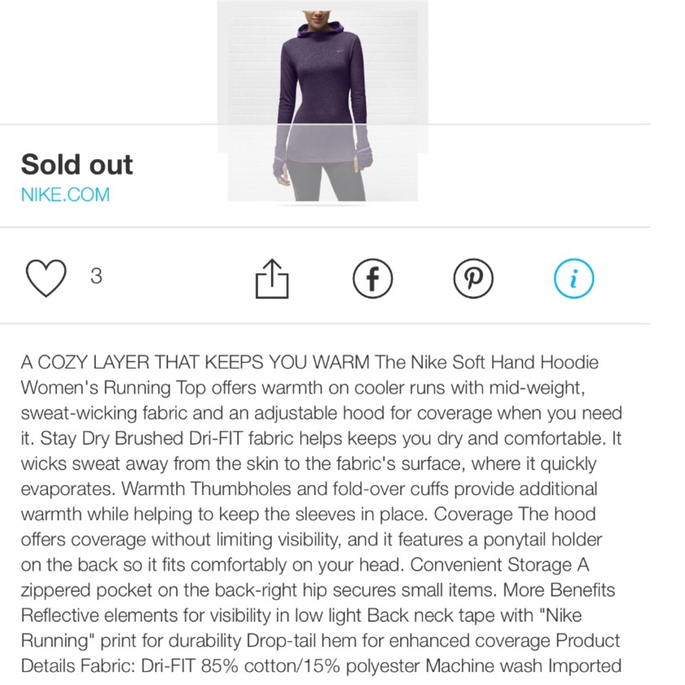Nike Running soft hand hoodie - Picture 8 of 8